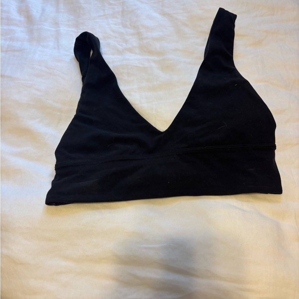 lululemon athletica Black V-Neck Bralette sold